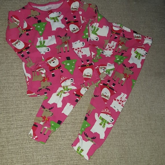 NEW Nwt Carters Boys Holiday Christmas Walrus 2 Pc Pajamas Set 18 Mo